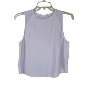 Lululemon Sculpt Cropped Tank Top Mesh Back Lightweight Workout Tank